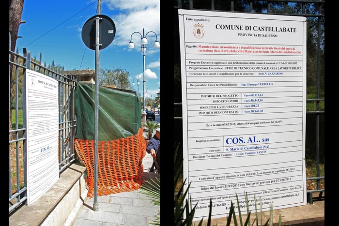 Rifacimento muro S.M. di Castellabate