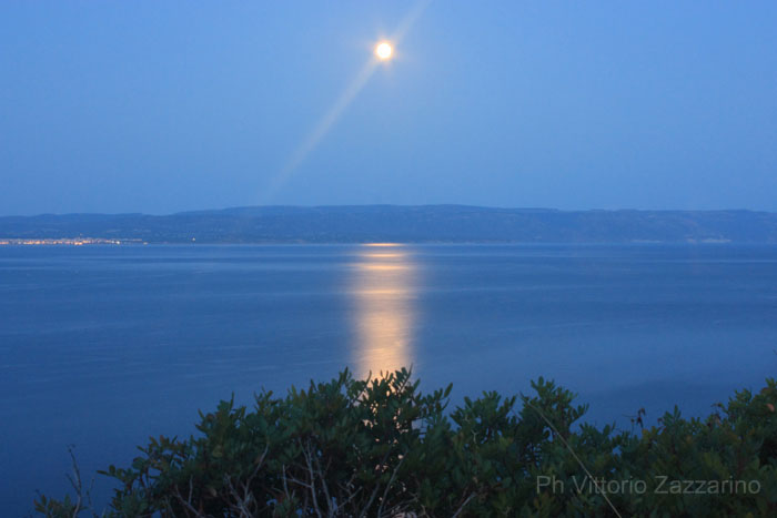 luna piena su Porto Conte